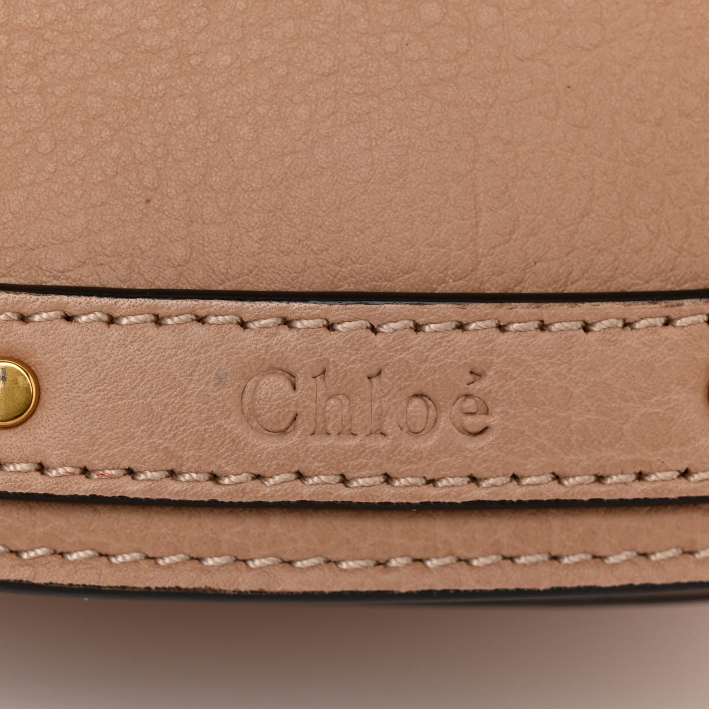 Calfskin Suede Small Nile Bracelet Bag Bleached Brown