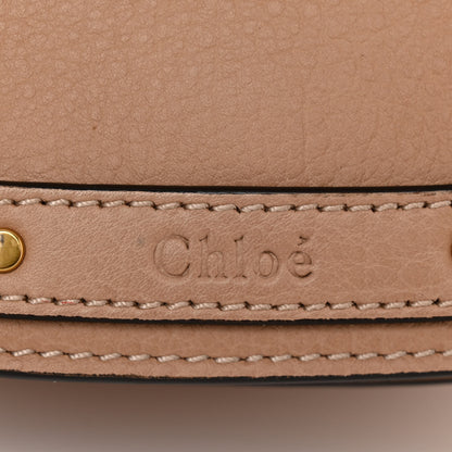 Chloe Calfskin Suede Small Nile Bracelet Bag Bleached Brown 6 of 9