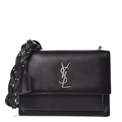 Saint Laurent Calfskin Medium Monogram Sunset Black 1 of 15