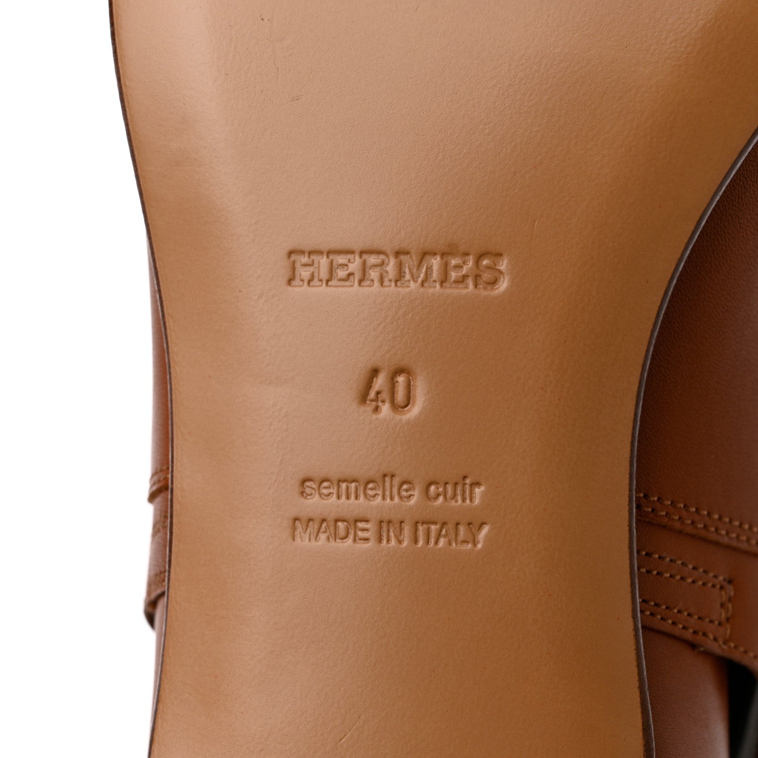 Hermes Calfskin Neo Low Boots 40 Natural 8 of 12