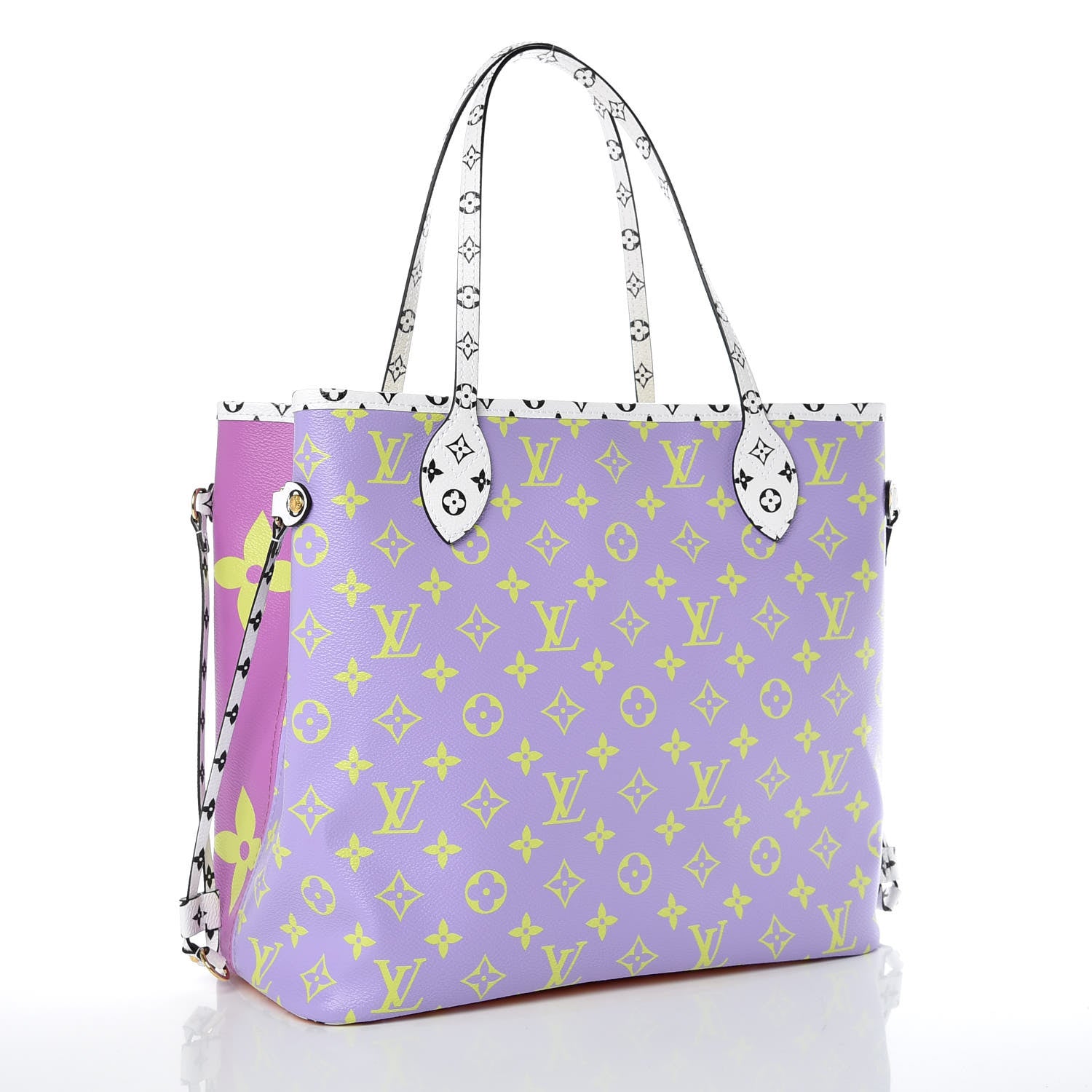 Louis Vuitton Monogram Giant Neverfull MM Pink Lilac 3 of 10