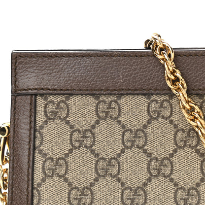 Gucci GG Supreme Monogram Web Medium Ophidia Chain Shoulder Bag Brown 12 of 12