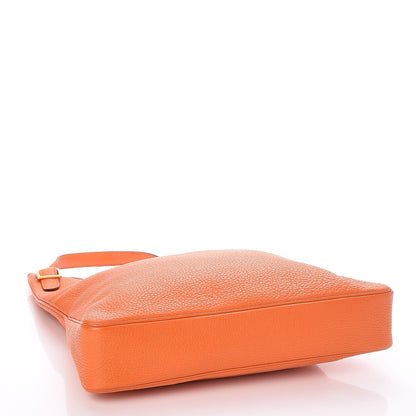 Hermes Taurillon Clemence Massai PM Orange 4 of 8