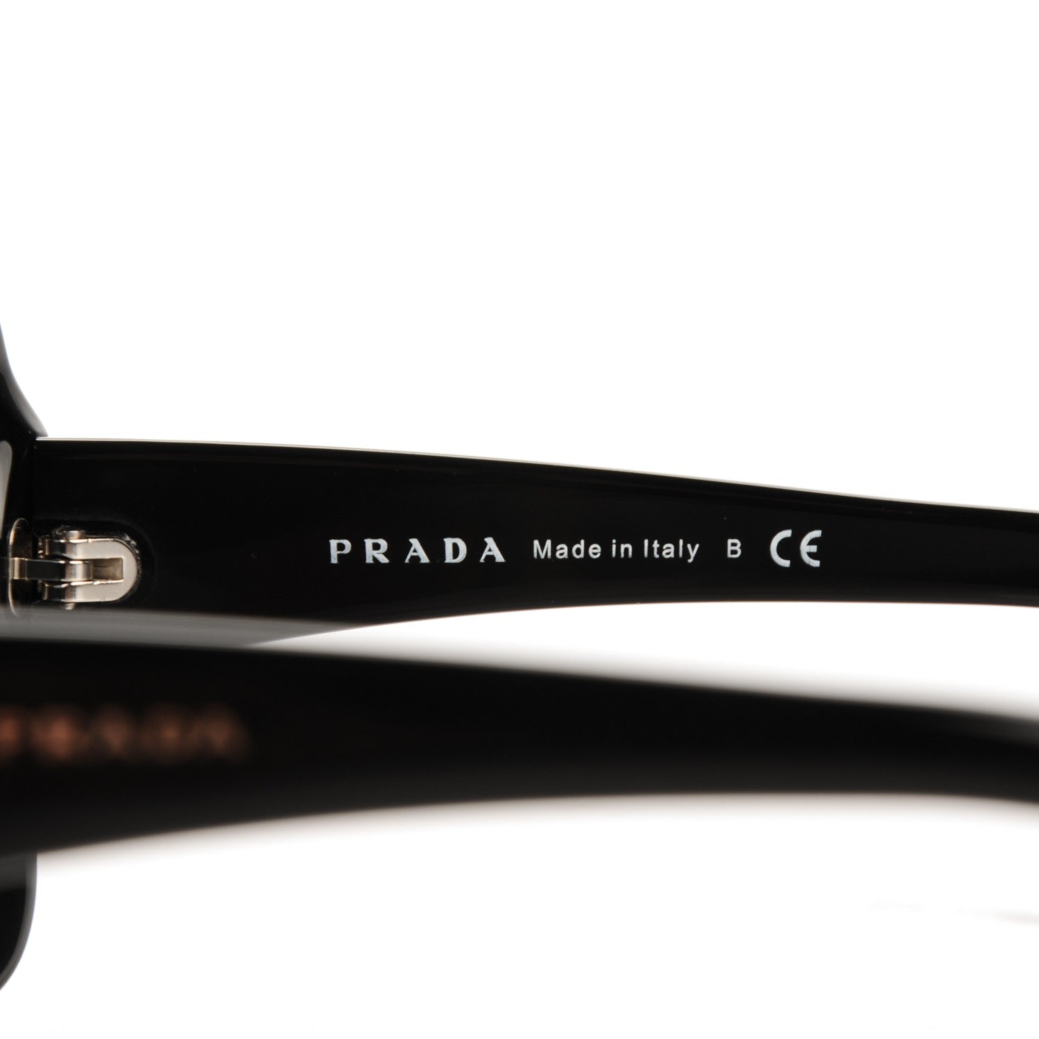Prada Butterfly Frame Sunglasses SPR 18I Black 3 of 5