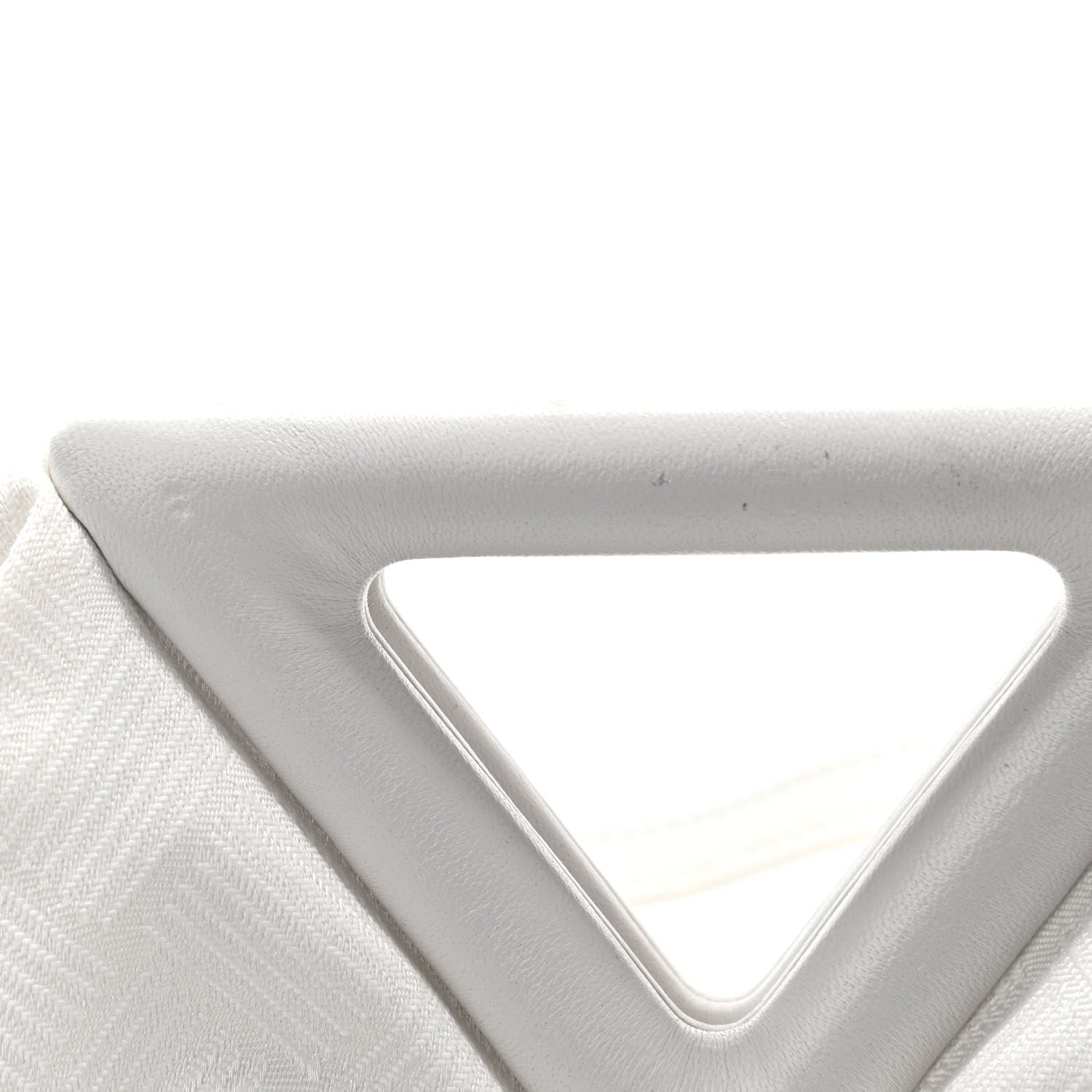 Bottega Veneta Nylon Jacquard Small The Point Triangle Bag Chalk 11 of 11