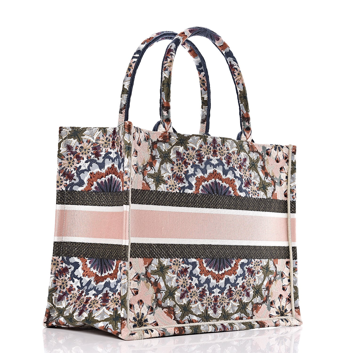 Christian Dior Canvas KaleiDioroscopic Embroidered Medium Book Tote Multicolor 3 of 10