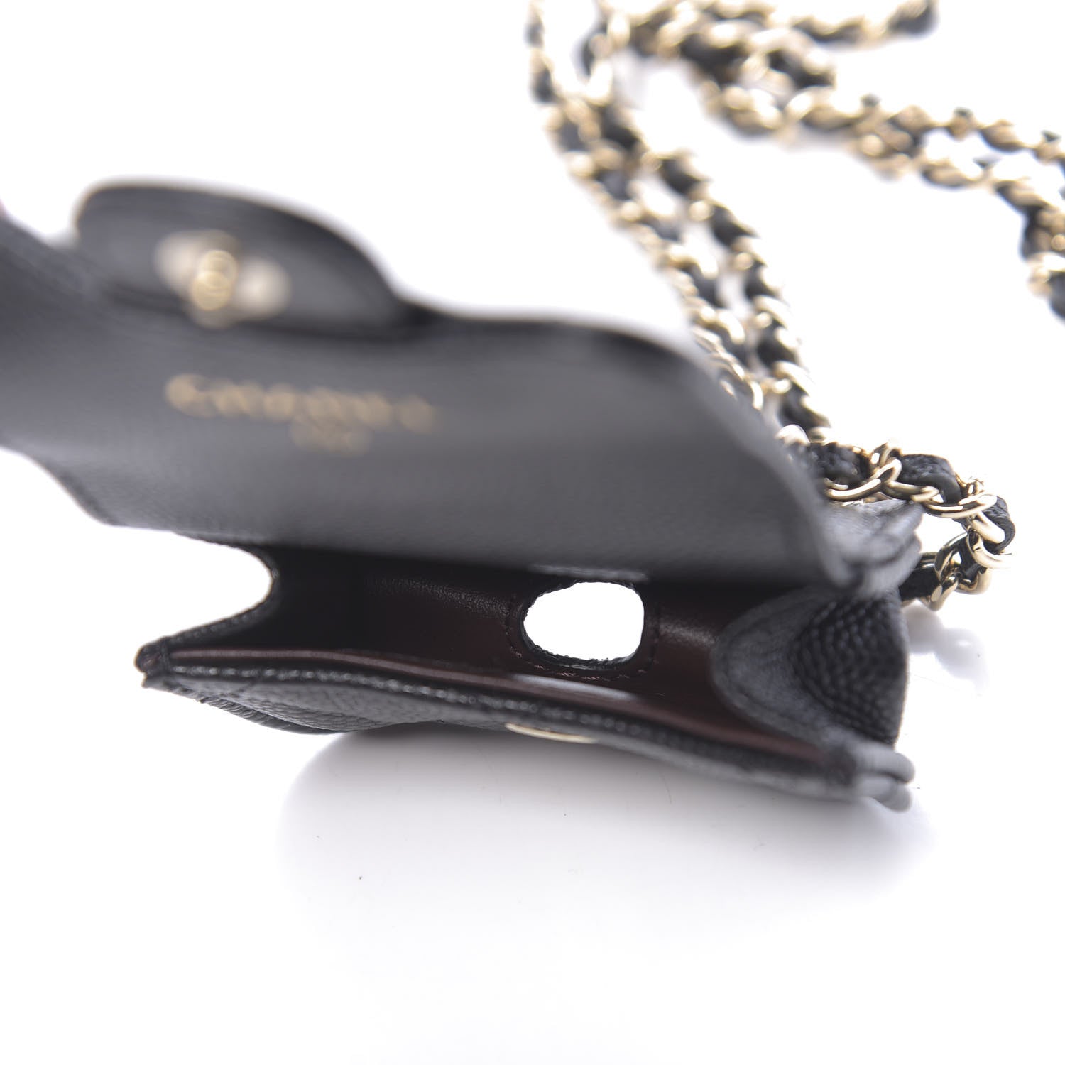 Chanel Caviar Quilted Airpods Pro Case Black 6 of 10