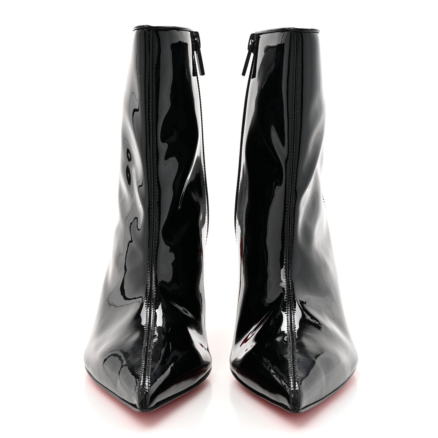 Christian Louboutin Patent Sporty Kate Booty 85 Ankle Boots 38.5 Black 3 of 9