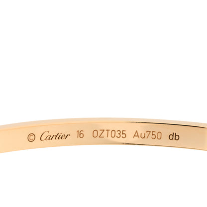 Cartier 18K Yellow Gold Small LOVE Bracelet 16 3 of 5