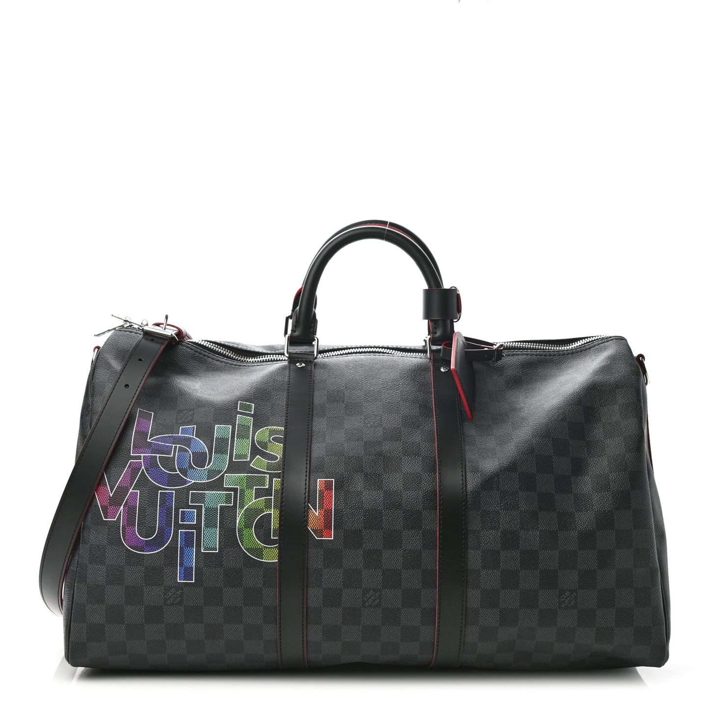 Damier Graphite Logo Keepall Bandouliere 50 Rogue