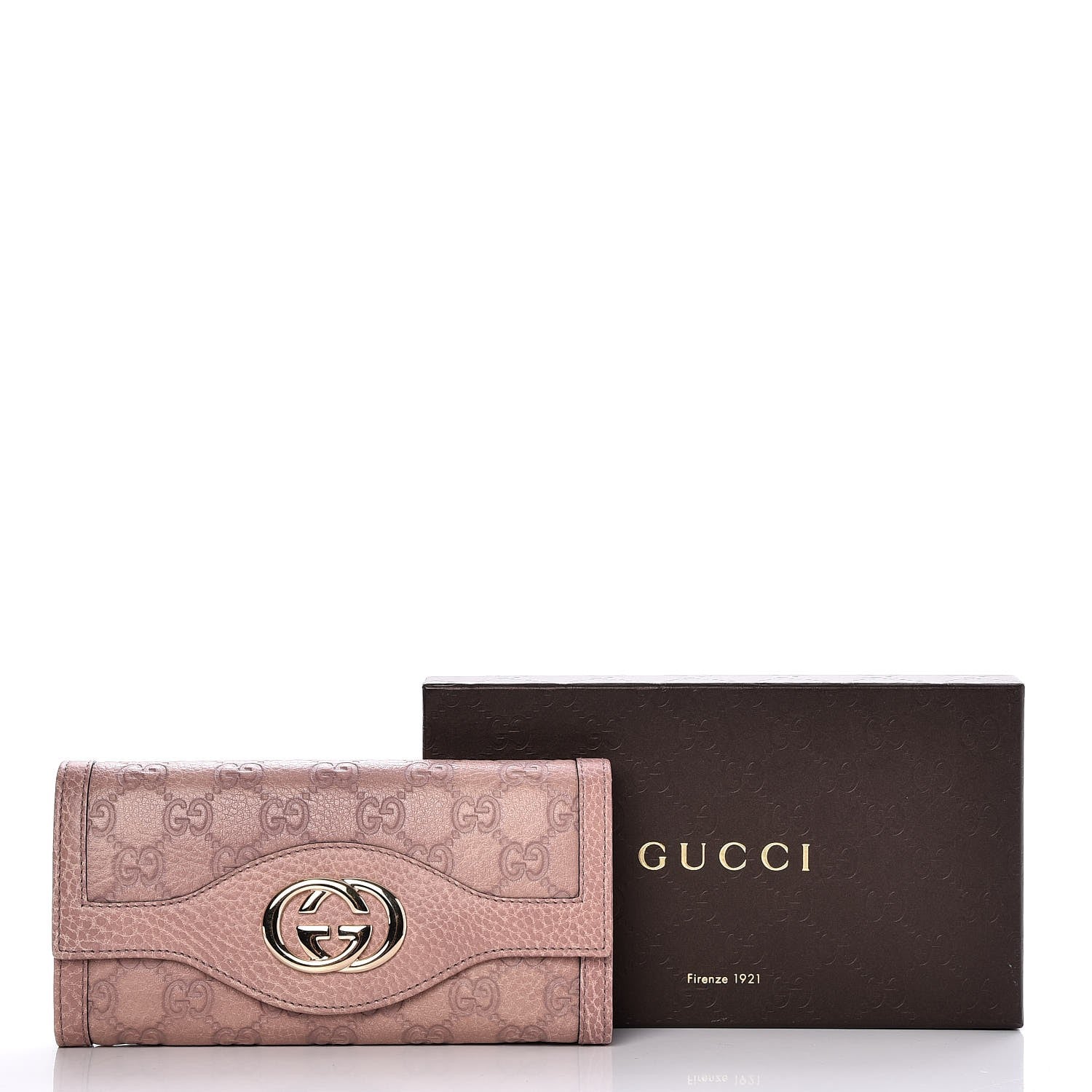 Gucci Guccissima Sukey Continental Wallet Pink 8 of 8