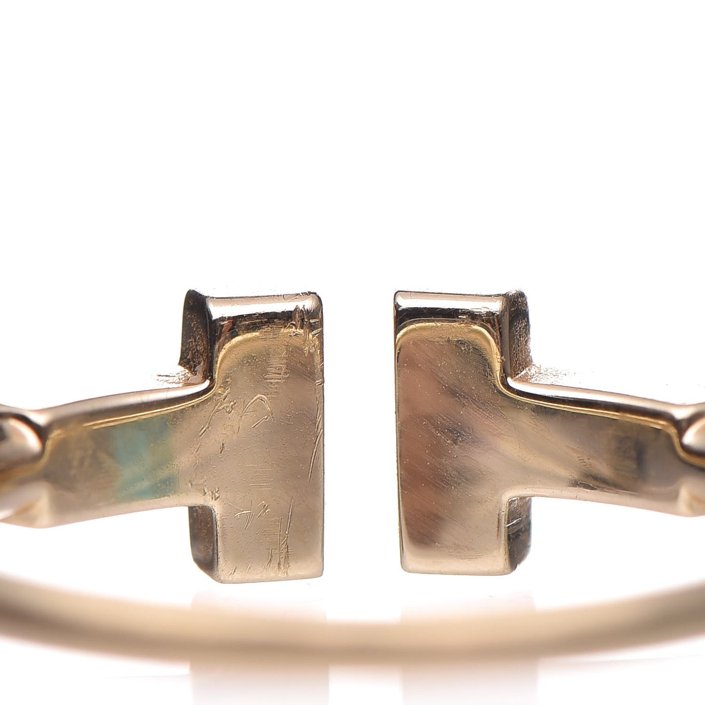 18K Yellow Gold Diamond T Wire Ring 52 6