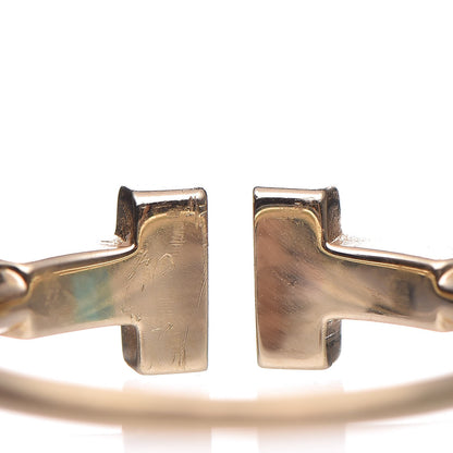 Tiffany 18K Yellow Gold Diamond T Wire Ring 52 6 4 of 6