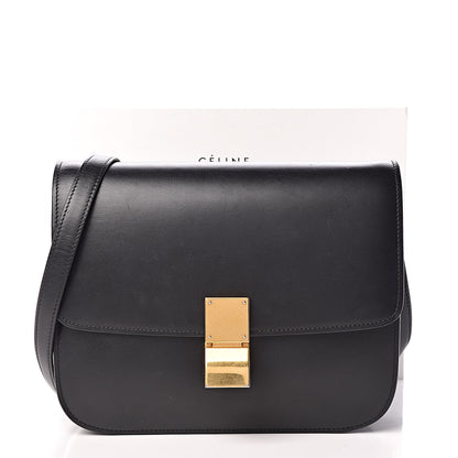 Celine Box Calfskin Medium Classic Box Flap Bag Black 13 of 13