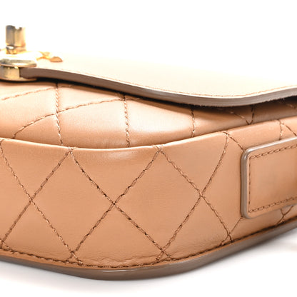 Chanel Calfskin Quilted Multi Pouching Flap And Coin Purse Beige 11 of 11