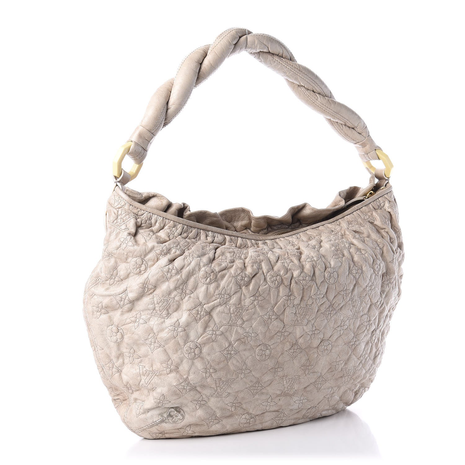 Louis Vuitton Lambskin Olympe Nimbus GM Ecru 3 of 13