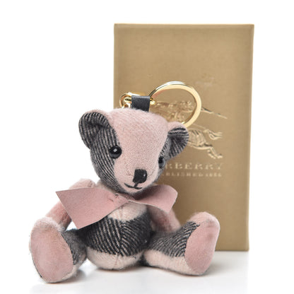 Burberry Cashmere House Check Thomas Bear Bag Charm Ash Rose 6 of 6