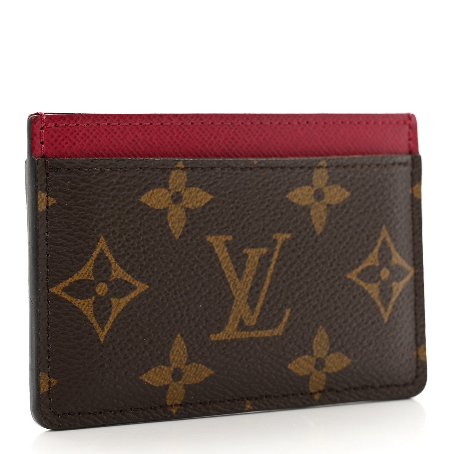 Monogram Card Holder Fuchsia