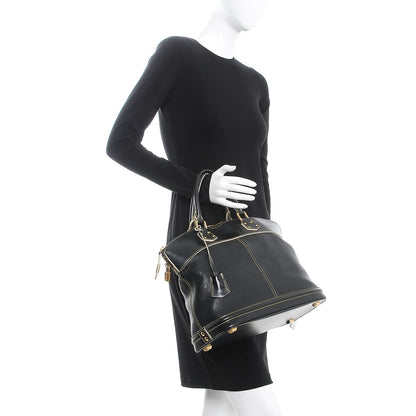 Louis Vuitton Suhali Lockit MM Black 2 of 18