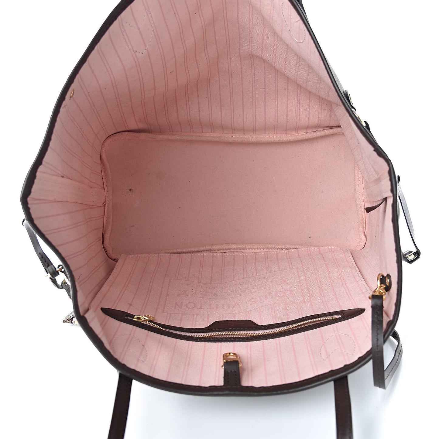 Damier Ebene Neo Neverfull MM Rose Ballerine
