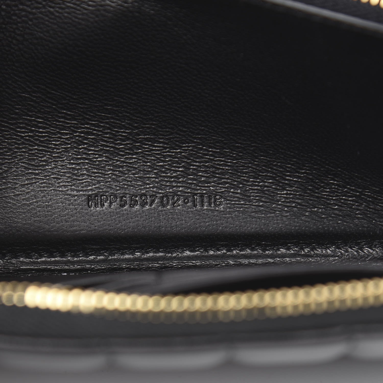 Saint Laurent Lambskin Matelasse Monogram Vicky Continental Wallet Black 7 of 8