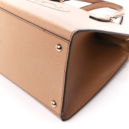 Gucci Dollar Calfskin Medium Soho Top Handle Satchel Camelia 10 of 13