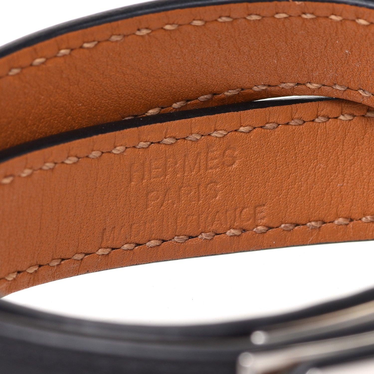 Hermes Box Kelly Double Tour Bracelet S Black 5 of 7