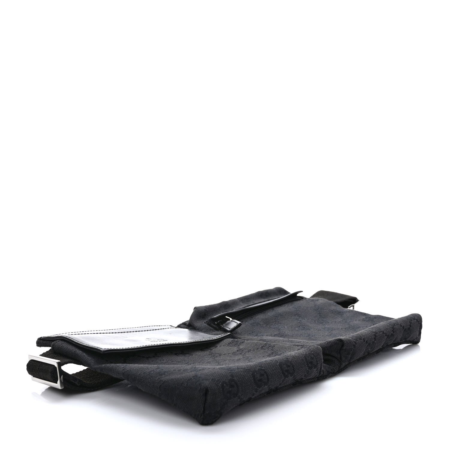 Gucci GG Monogram Double Pocket Belt Bag Black 4 of 10