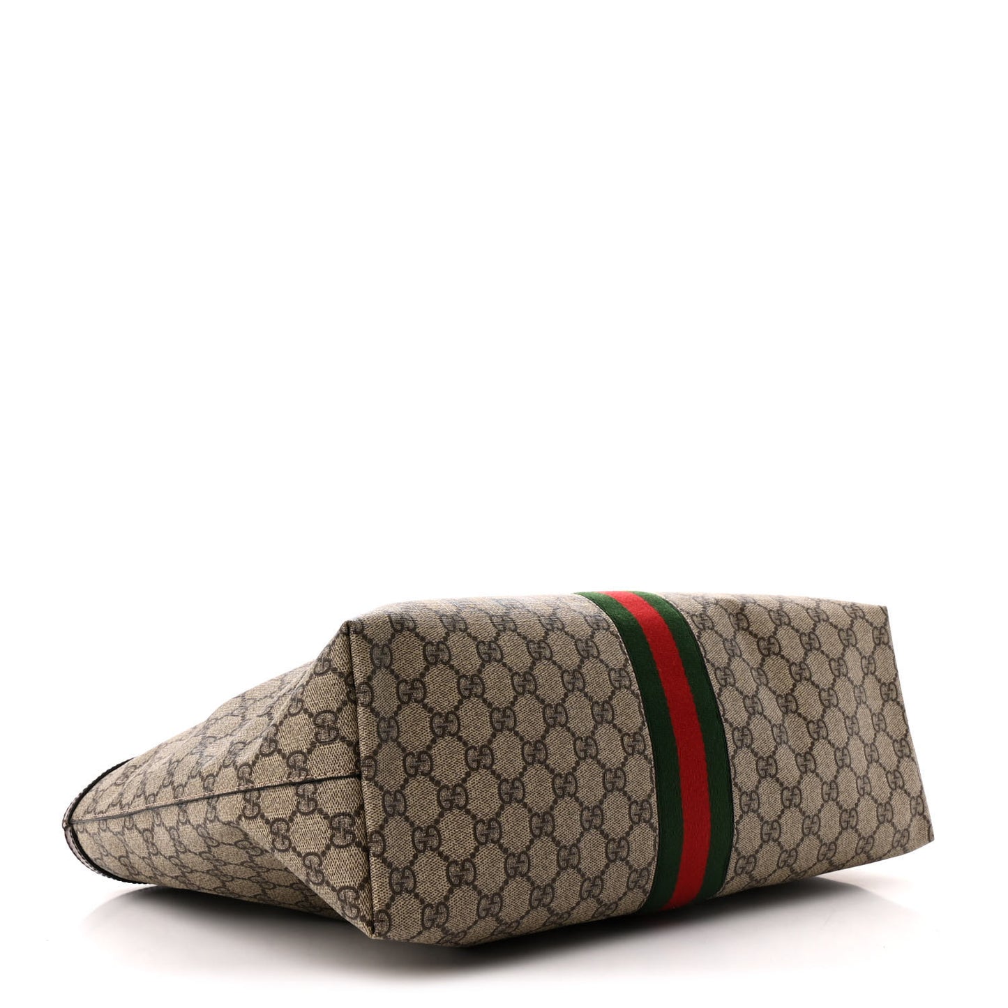 GG Supreme Monogram Medium Ophidia Shopping Tote Brown