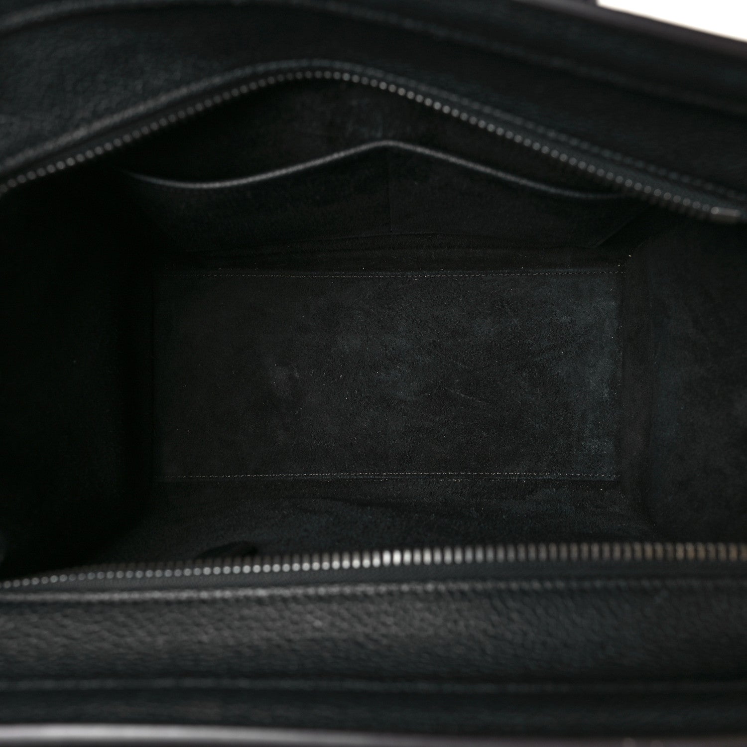 Celine Drummed Calfskin Micro Luggage Black 5 of 8