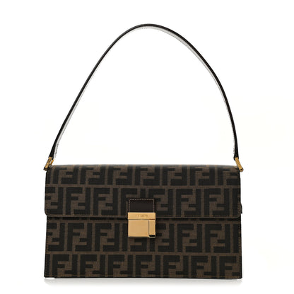 Fendi Zucca Calfskin Shoulder Bag Tobacco 1 of 10