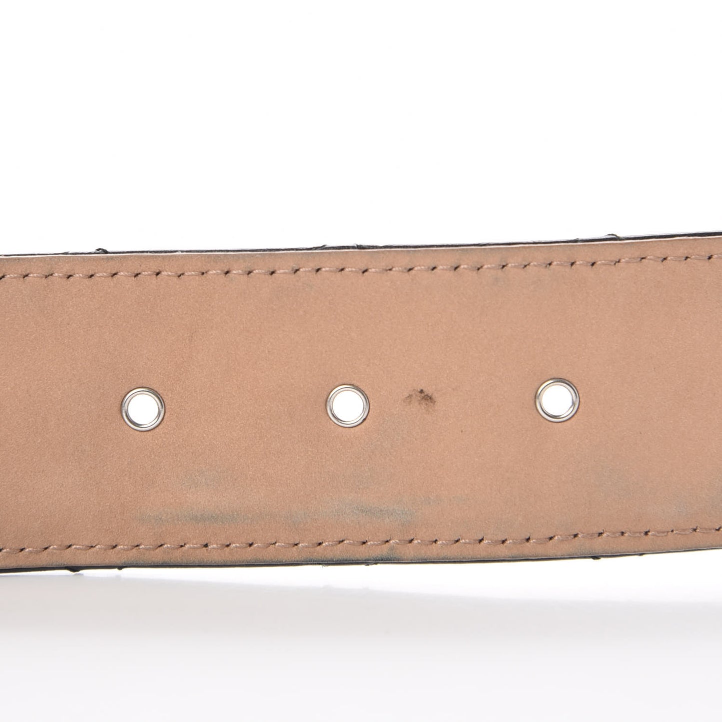 Aged Calfskin Quilted Reissue Belt 75 30 Black