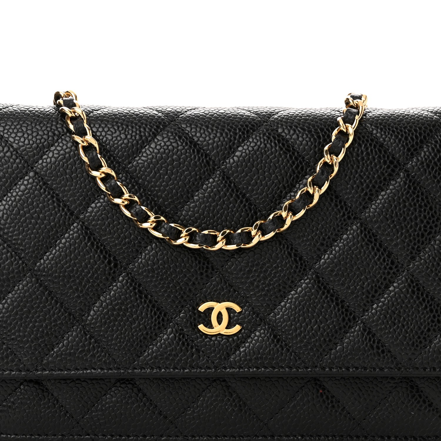 Chanel Caviar Quilted Wallet on Chain WOC Black 9 of 12