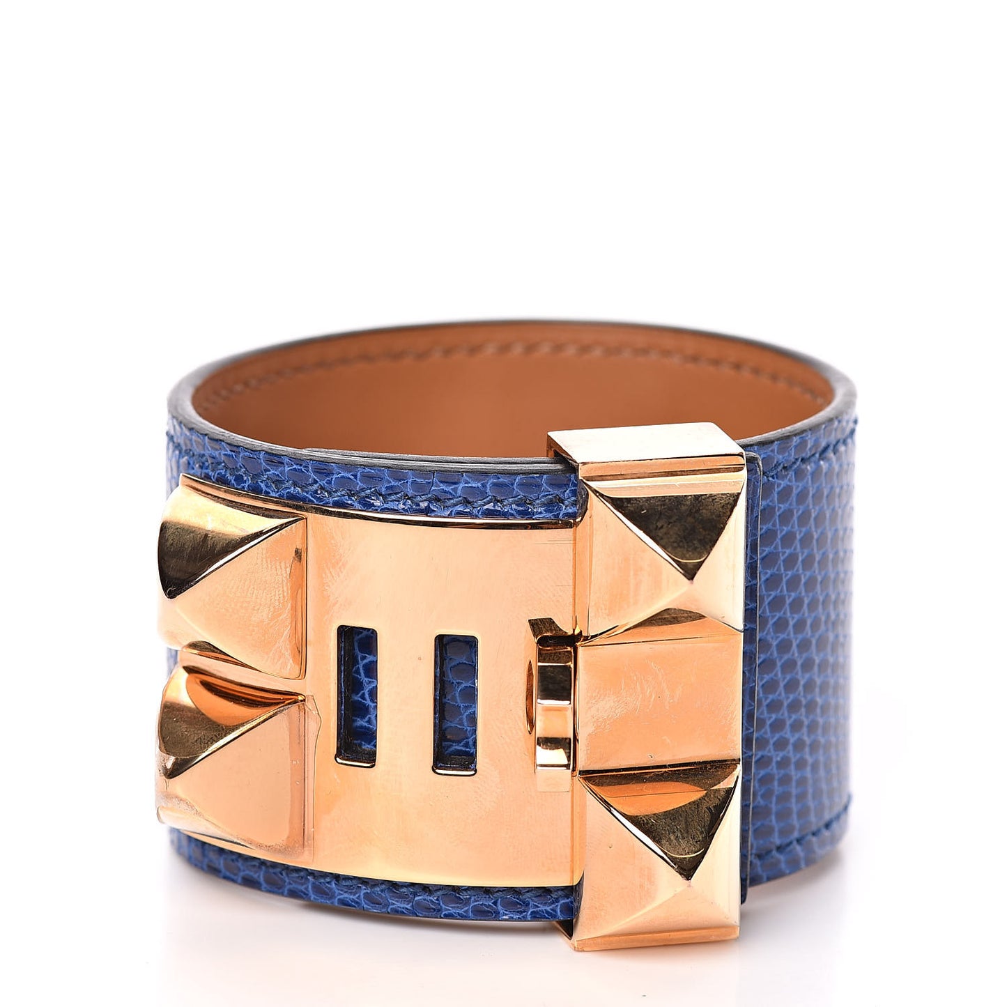Lizard Collier De Chien CDC Bracelet T2 Bleu Saphir