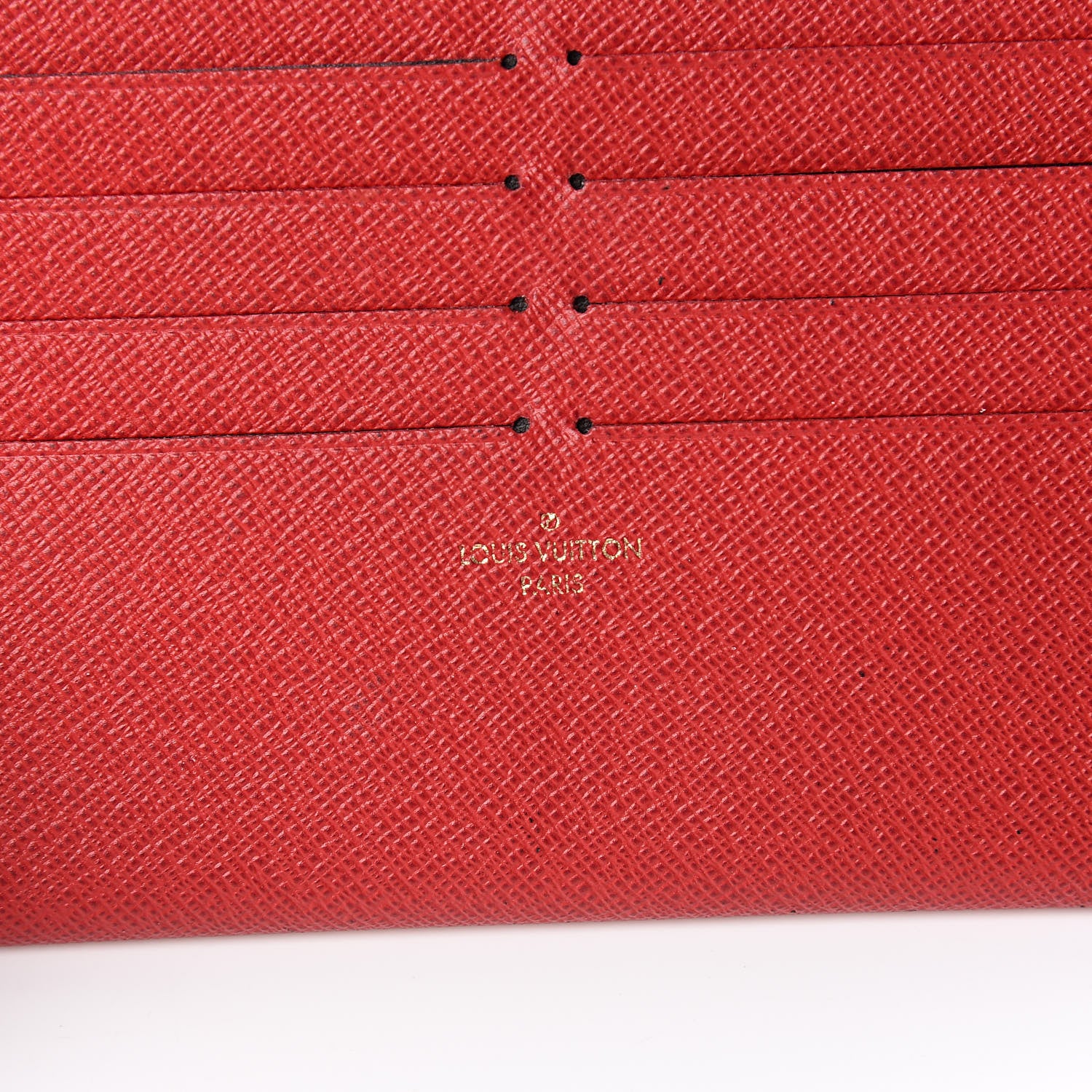 Louis Vuitton Calfskin Felicie Card Holder Insert Cherry 6 of 6