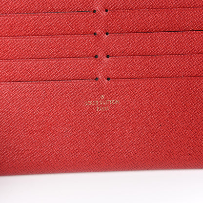 Louis Vuitton Calfskin Felicie Card Holder Insert Cherry 6 of 6