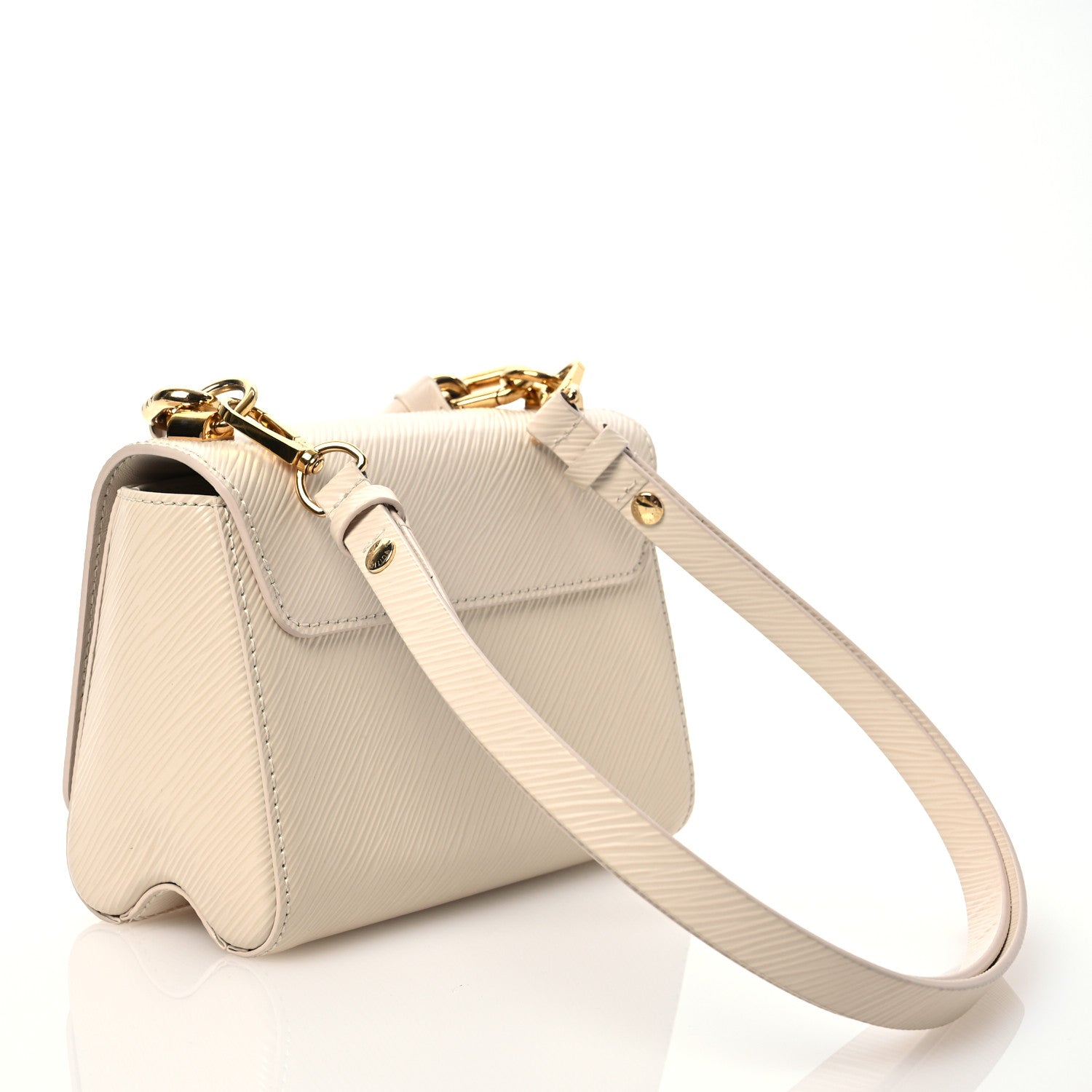 Louis Vuitton Epi Twist Braided Chain Shoulder Bag PM Quartz White 4 of 11