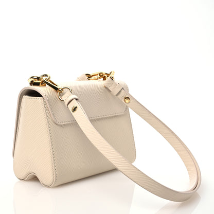 Louis Vuitton Epi Twist Braided Chain Shoulder Bag PM Quartz White 4 of 11