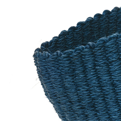 Saint Laurent Raffia Calfskin Medium Panier Tote Blue 9 of 10