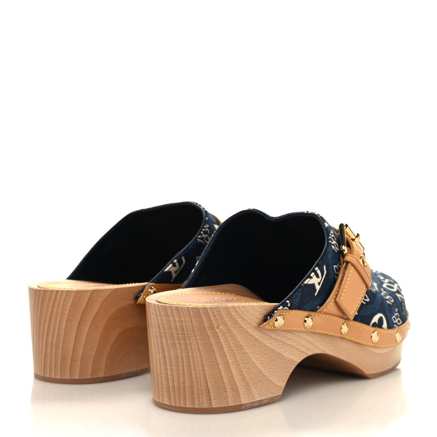 Jacquard Since 1854 Cottage Clog Mules 38 Blue