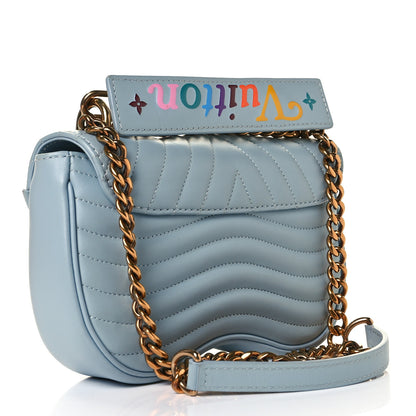 Louis Vuitton Calfskin New Wave Chain PM Porcelain Blue 2 of 8