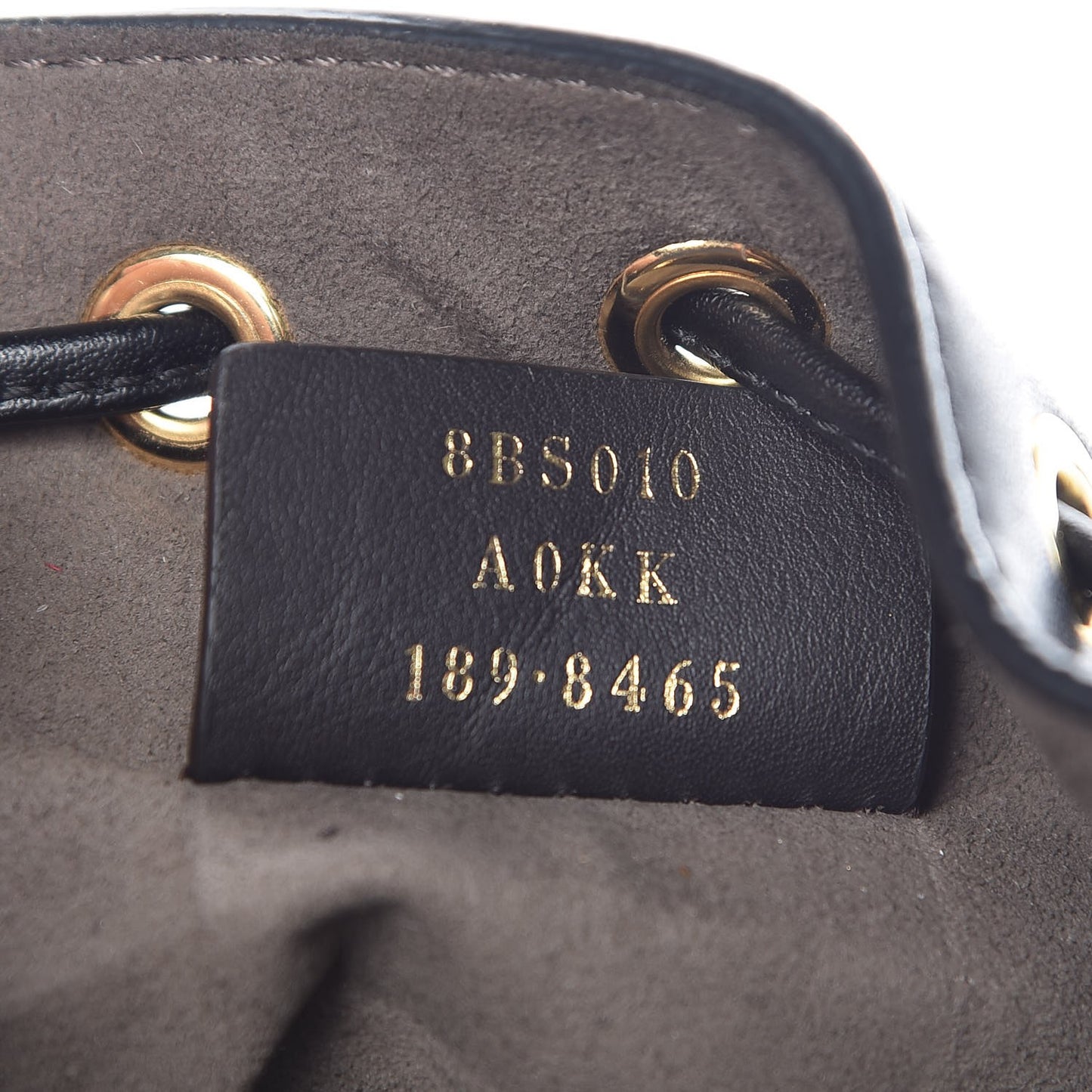 Vitello Liberty Lucido F is Fendi Mini Mon Tresor Bucket Bag Black