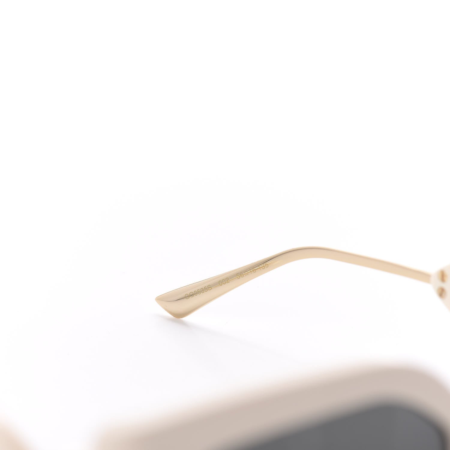 Gucci Acetate Square Frame Wing Sunglasses GG0535S Ivory 6 of 6