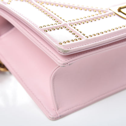 Christian Dior Lambskin Studded Small Diorama Flap Bag Pink 8 of 12