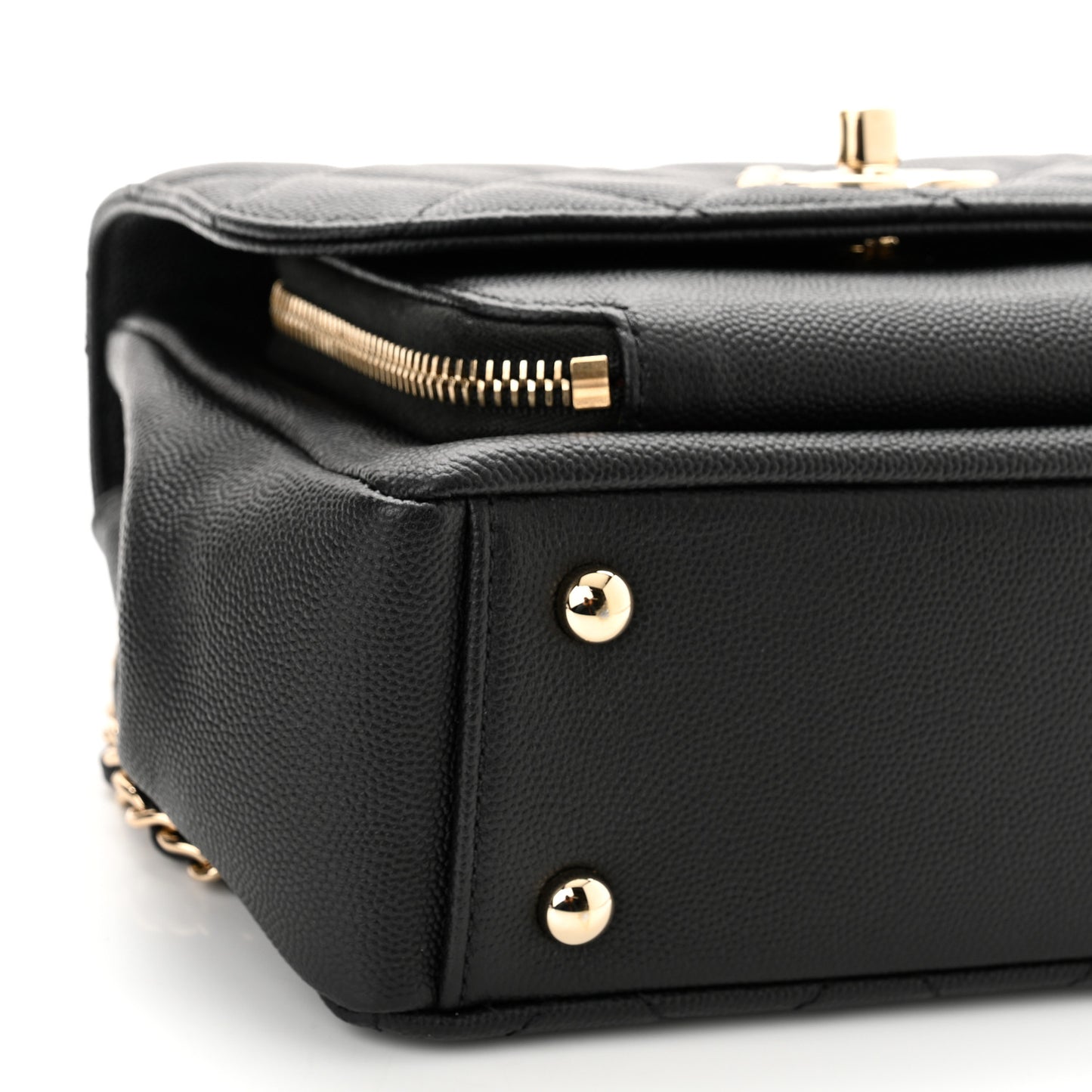 Caviar Quilted Small Business Affinity Flap Black