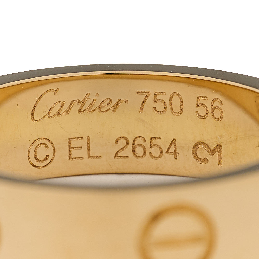 Cartier 18K Yellow Gold 5.5mm LOVE Ring 56 7.75 4 of 4