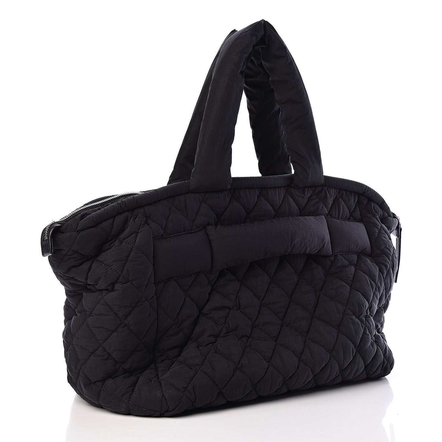 Nylon Quilted Coco Cocoon Bowler Black