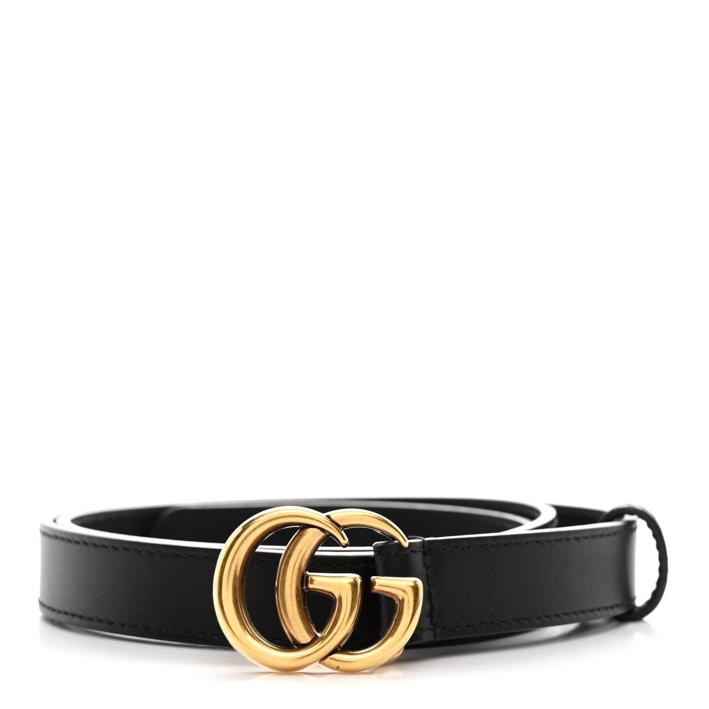 Calfskin Double G 20mm Belt 80 32 Black