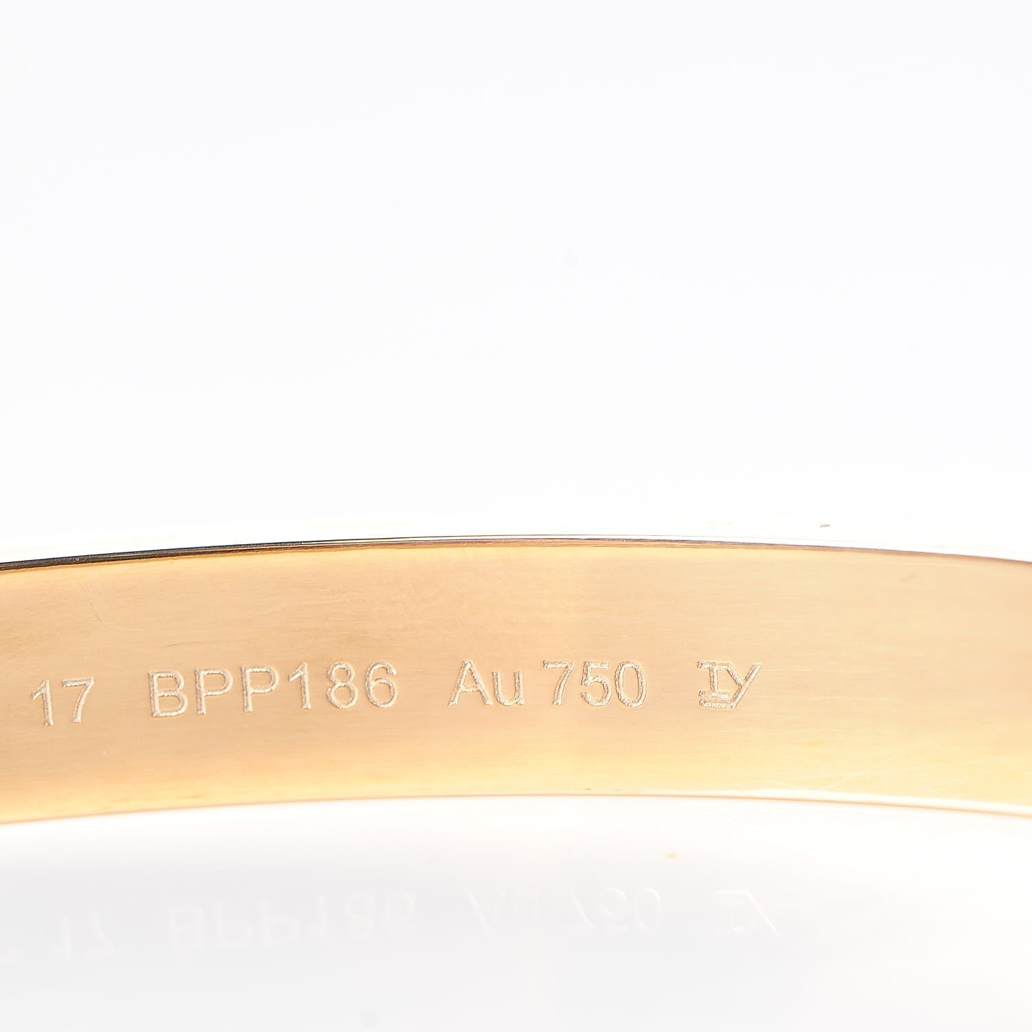 Cartier 18K Yellow Gold LOVE Bracelet 17 8 of 10
