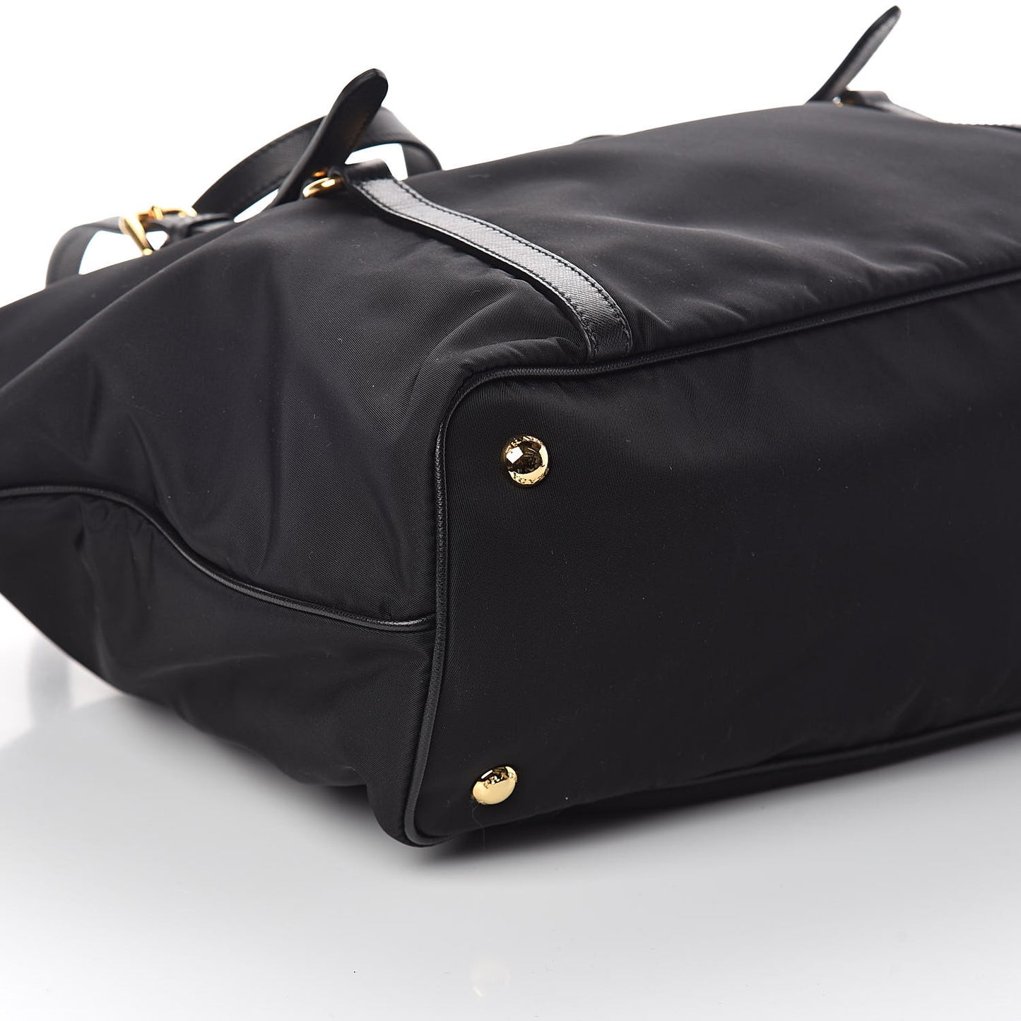 Tessuto Nylon Saffiano Tote Black